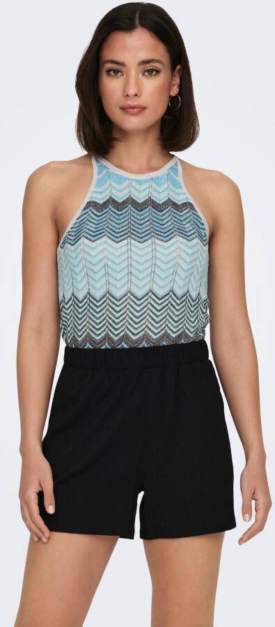 Only Tricottop ONLALVIRA LIFE SL GLITTER HALTERNECK KNT