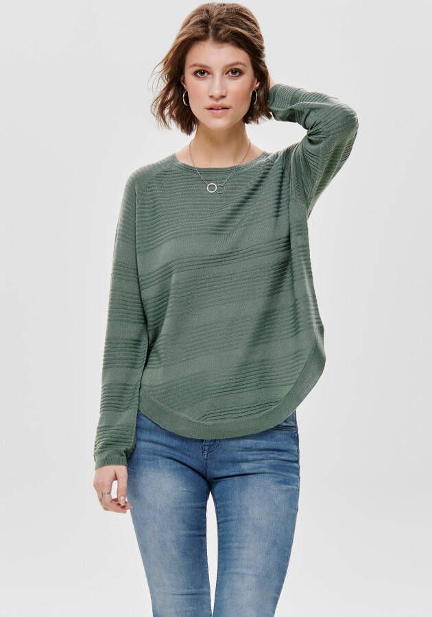 Only Trui met ronde hals ONLCAVIAR L S PULLOVER KNT