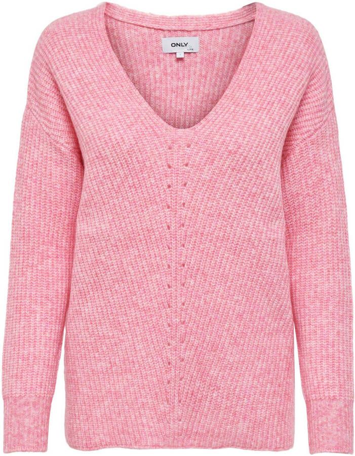 Only Trui met V-hals ONLAIRY LIFE L S V-NECK PULLOVER CC KNT