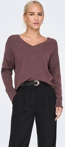Only Trui met V-hals ONLRICA LIFE L S V-NECK PULLO KNT NOOS