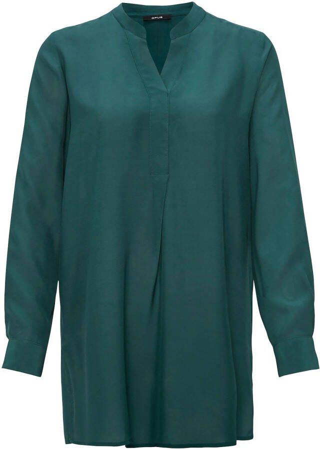OPUS Lange blouse Facura met v-hals