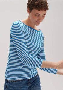 Opus Shirt met lange mouwen en streepmotief model 'Sopili'