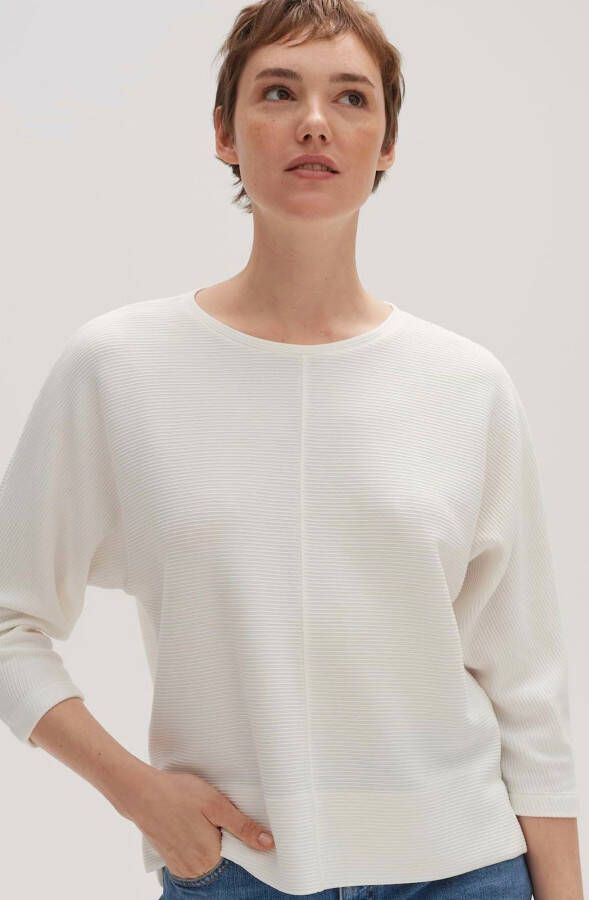 Opus Sweatshirt met structuurmotief model 'Satletica'