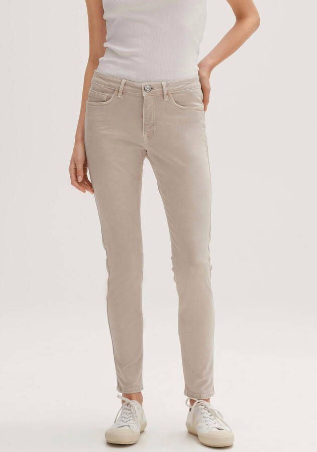 OPUS Skinny fit jeans Elma met zijsplitjes