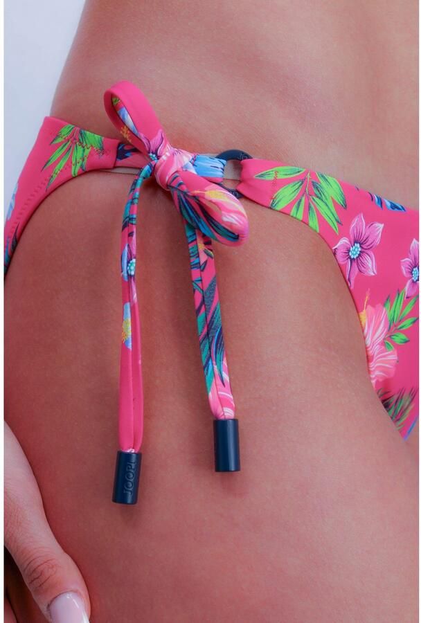 OTTO Bikinibroekje JEANS!HIBISCUS bloe print logo-details