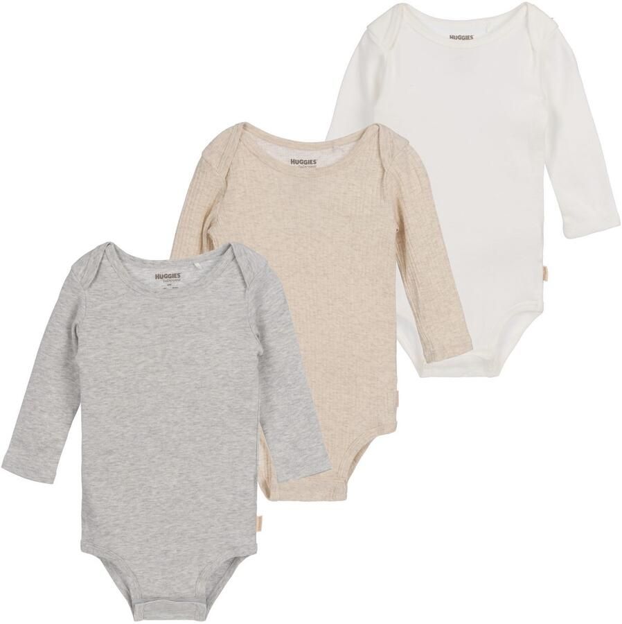 OTTO Body met lange mouwen HUGB 3PK BODYSUIT 3-pack in rib-look (set 3-delig) - Foto 2