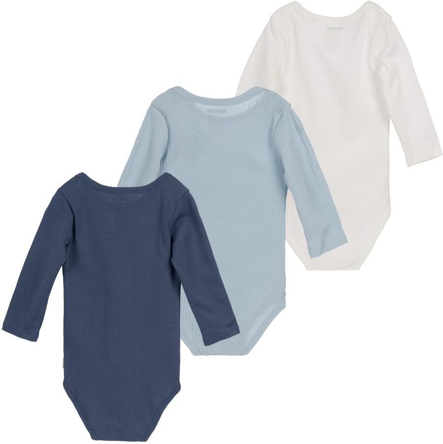 OTTO Body met lange mouwen HUGB 3PK BODYSUIT 3-pack in rib-look (set 3-delig)