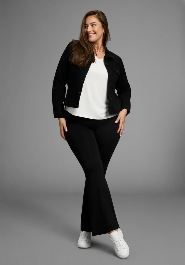 OTTO Bootcutbroek van comfortabele jersey in jeggings-look grote maat - Foto 3