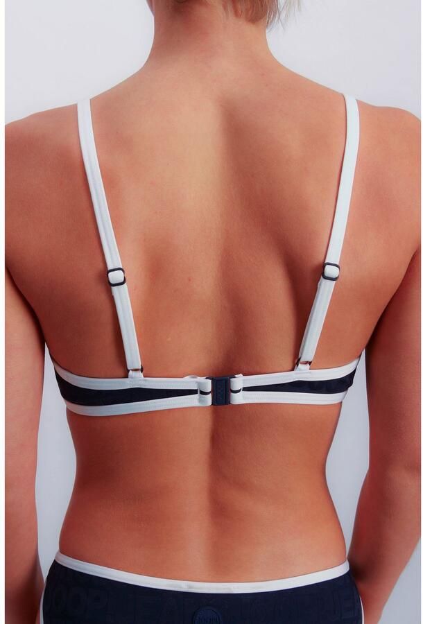 OTTO Bustierbikinitop JEANS! LOGOGRAM met gewatteerde cups met tonale logo-opdruk - Foto 3