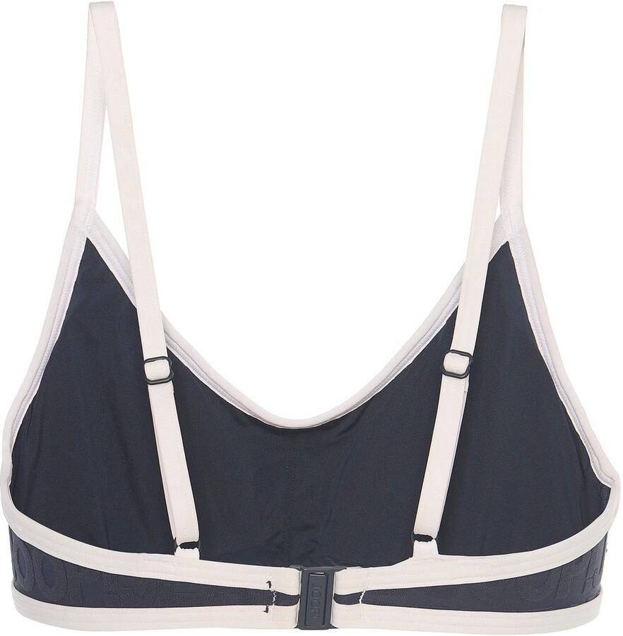 OTTO Bustierbikinitop JEANS! LOGOGRAM met gewatteerde cups met tonale logo-opdruk