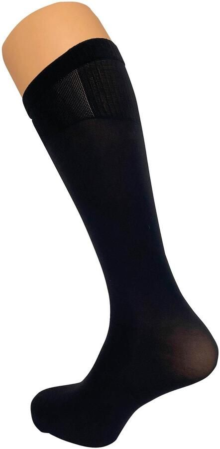 Janastyle Modekniekousen BIG fijne kniekousen met extra brede band voor een kuitomvang tot 56 cm voor sterke kuiten (3 paar)