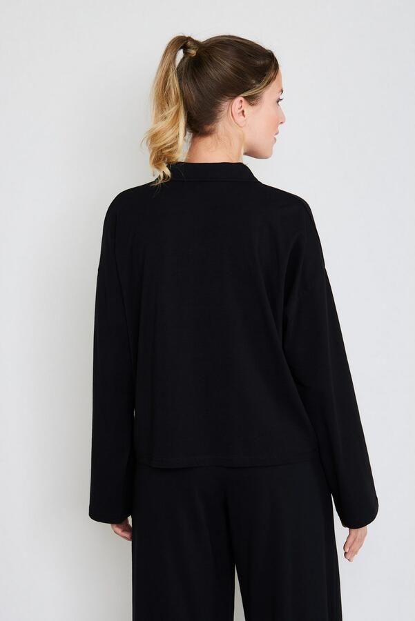 OTTO Pyjama top After Dark (JOOP! Jeans) Knoopsluiting lange mouw logo-print regular fit - Foto 3