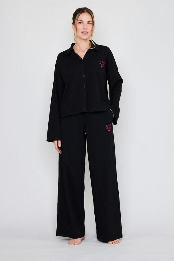 OTTO Pyjamabroek After Dark (JOOP! Jeans) elastische band katoenmix wijde pijp logo-print zakken - Foto 3