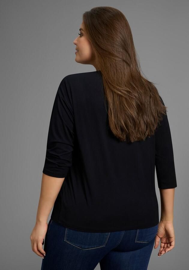 OTTO Shirt met 3 4 mouwen met v-hals en losse pasvorm – grote maten - Foto 3