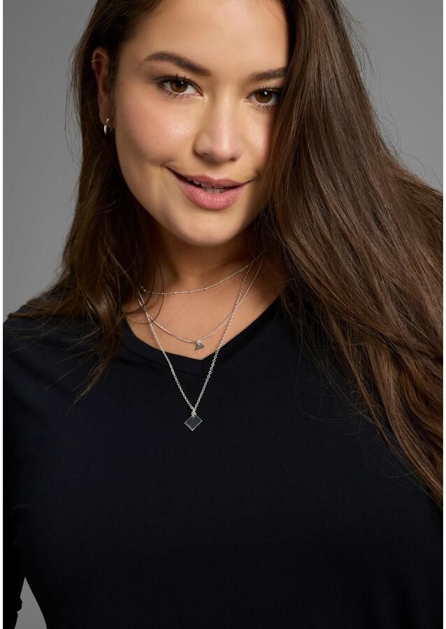 OTTO Shirt met 3 4 mouwen met v-hals en losse pasvorm – grote maten - Foto 2