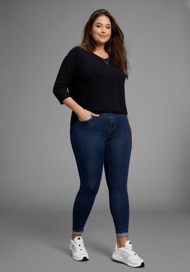 OTTO Shirt met 3 4 mouwen met v-hals en losse pasvorm – grote maten - Foto 4