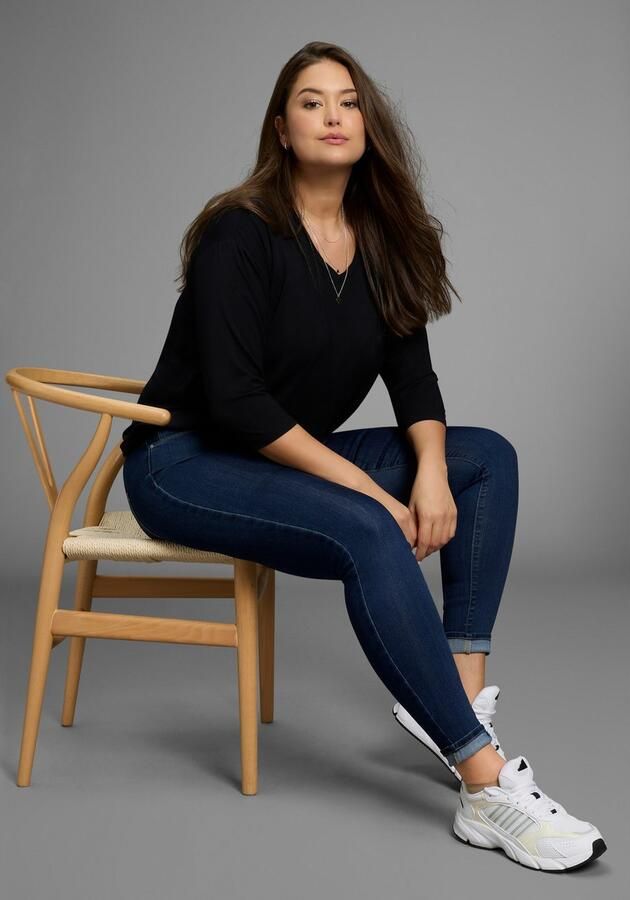 OTTO Shirt met 3 4 mouwen met v-hals en losse pasvorm – grote maten - Foto 5