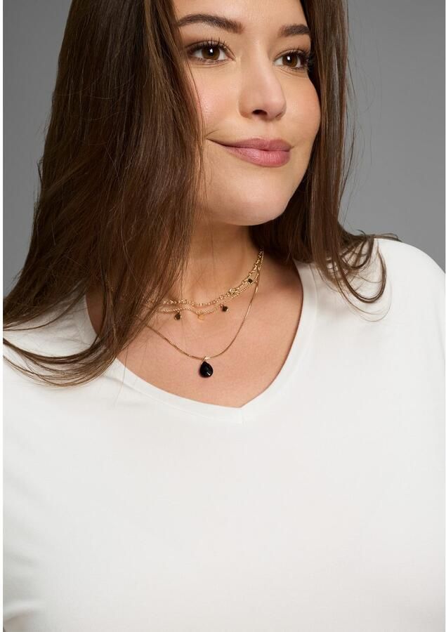 OTTO Shirt met 3 4 mouwen met v-hals en losse pasvorm – grote maten - Foto 2