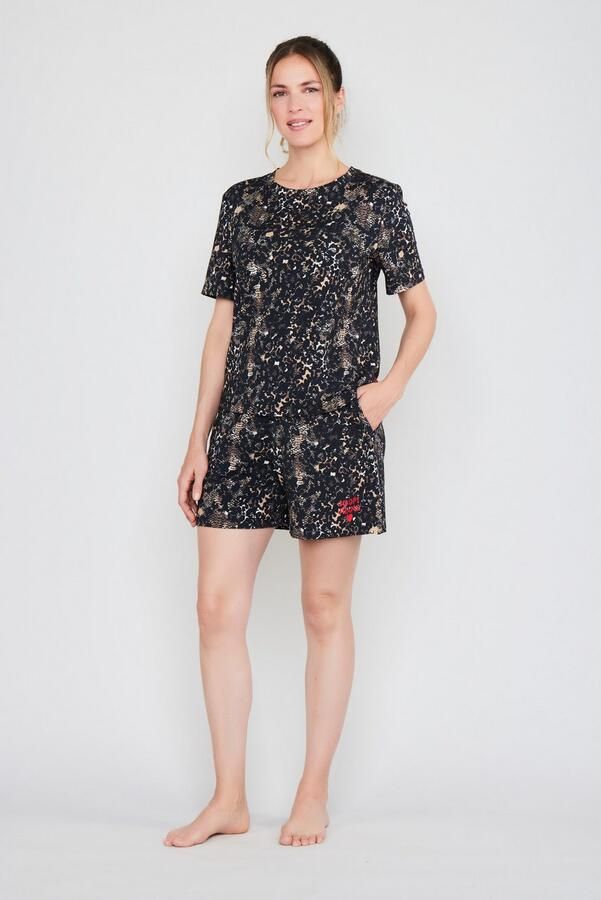 OTTO Short After Dark (JOOP! Jeans) Animal-look elastische band zijsplitjes - Foto 3