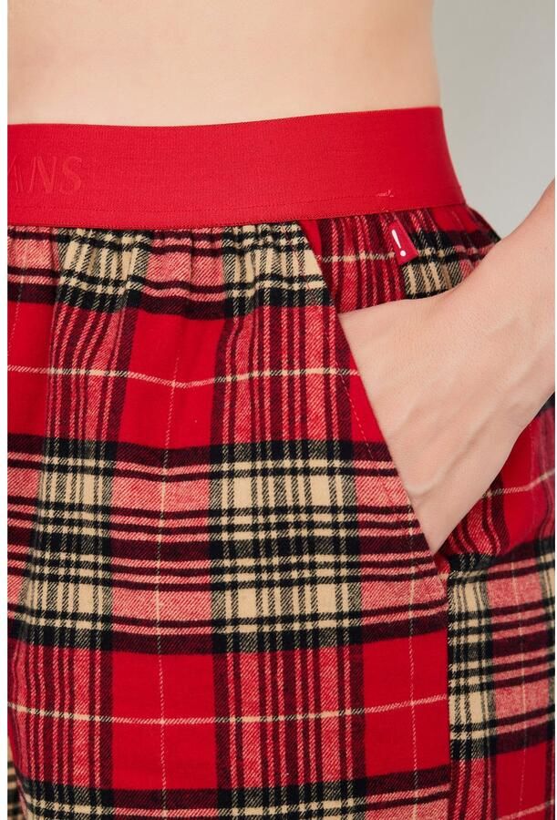 OTTO Short After Dark (JOOP! Jeans) Fleece-kwaliteit ruitpatroon zijzakken en -splitjes