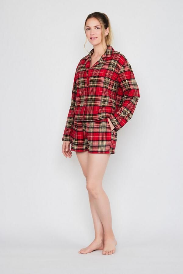 OTTO Short After Dark (JOOP! Jeans) Fleece-kwaliteit ruitpatroon zijzakken en -splitjes - Foto 3