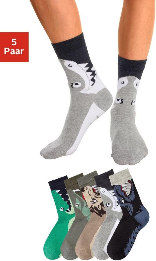 OTTO Sokken met dierenmotieven (set 5 paar) - Foto 12