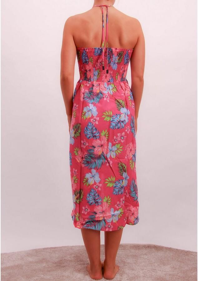 OTTO Strandjurk JEANS!HIBISCUS bloe print logo-details - Foto 4