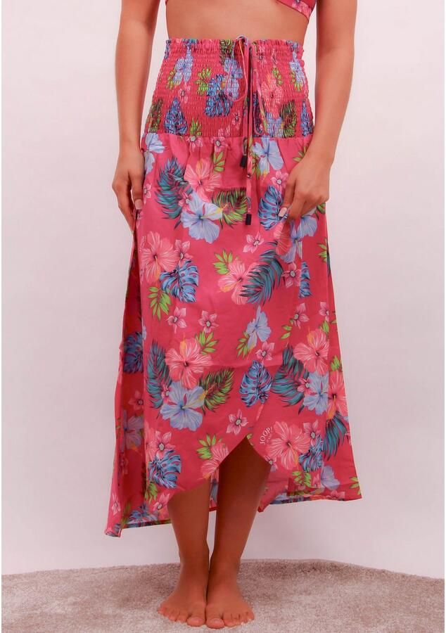 OTTO Strandjurk JEANS!HIBISCUS bloe print logo-details - Foto 5