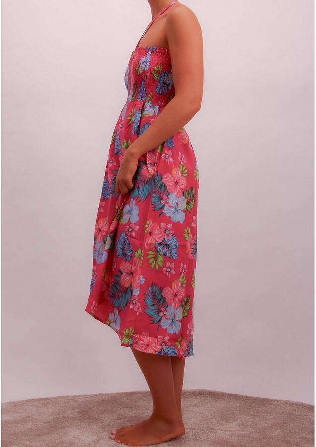 OTTO Strandjurk JEANS!HIBISCUS bloe print logo-details - Foto 2