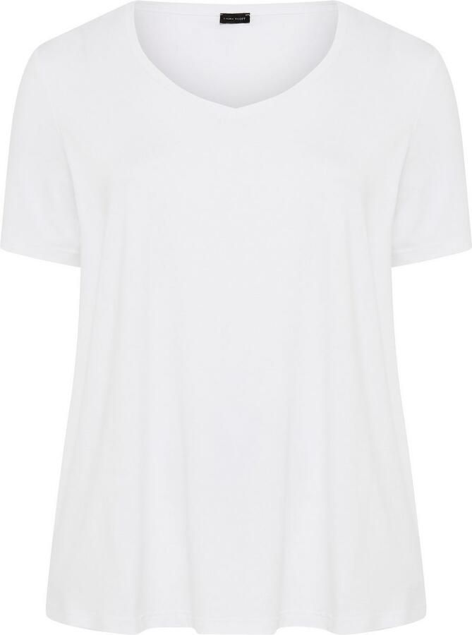 OTTO T-shirt met v-hals van vloeiende viscose grote maat