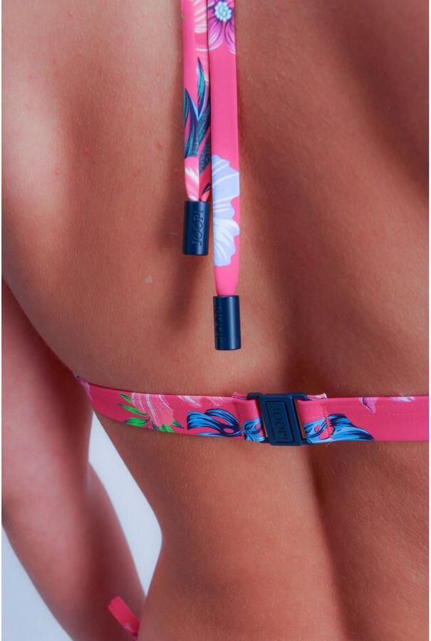 OTTO Triangel-bikinitop JEANS!HIBISCUS Bloe print logo-details gewatteerde cups - Foto 4