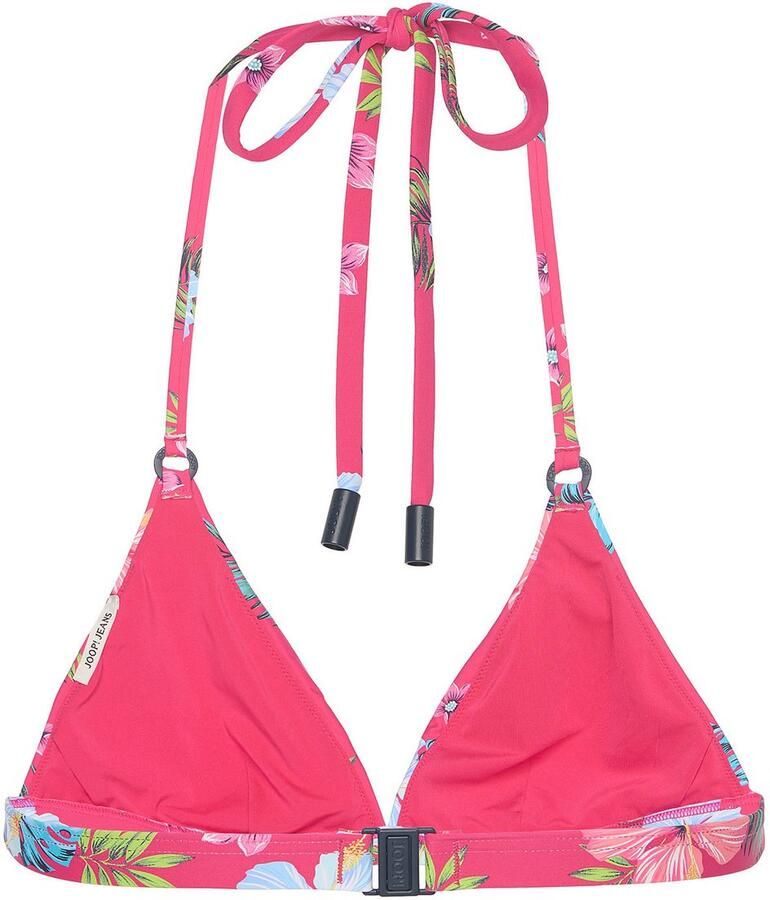 OTTO Triangel-bikinitop JEANS!HIBISCUS Bloe print logo-details gewatteerde cups - Foto 2
