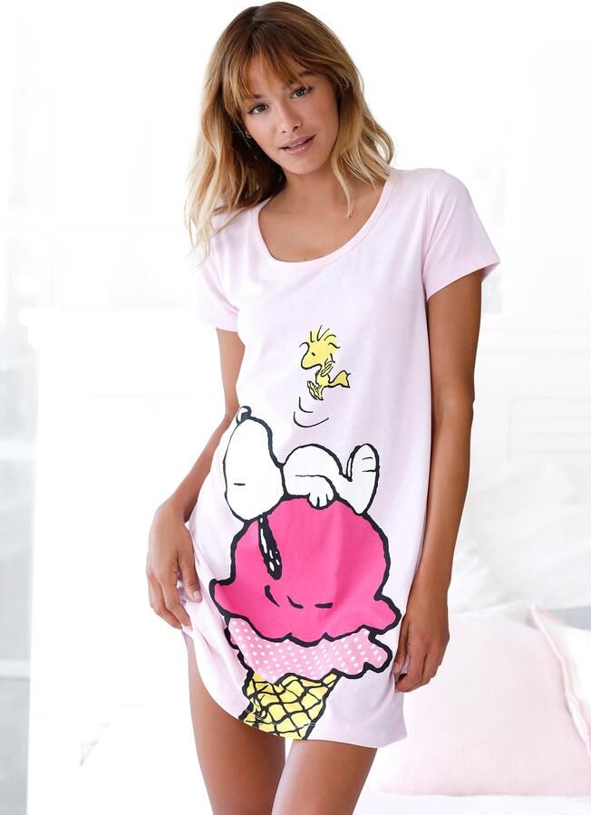 Peanuts Nachthemd met groot snoopy-motief - Foto 5