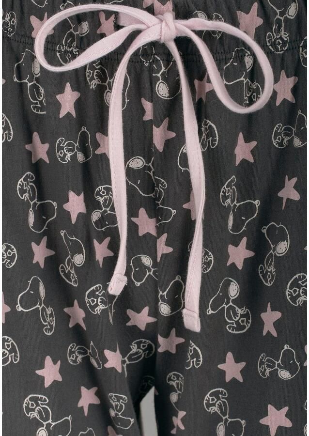 Peanuts Pyjama in een lang model met schattig snoopy-design (2-delig 1 stuk) - Foto 3