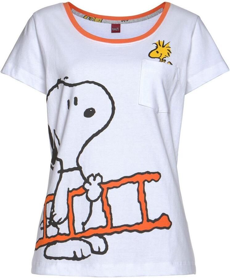 Peanuts Pyjama met snoopy- en woodstock-print (2-delig 1 stuk)