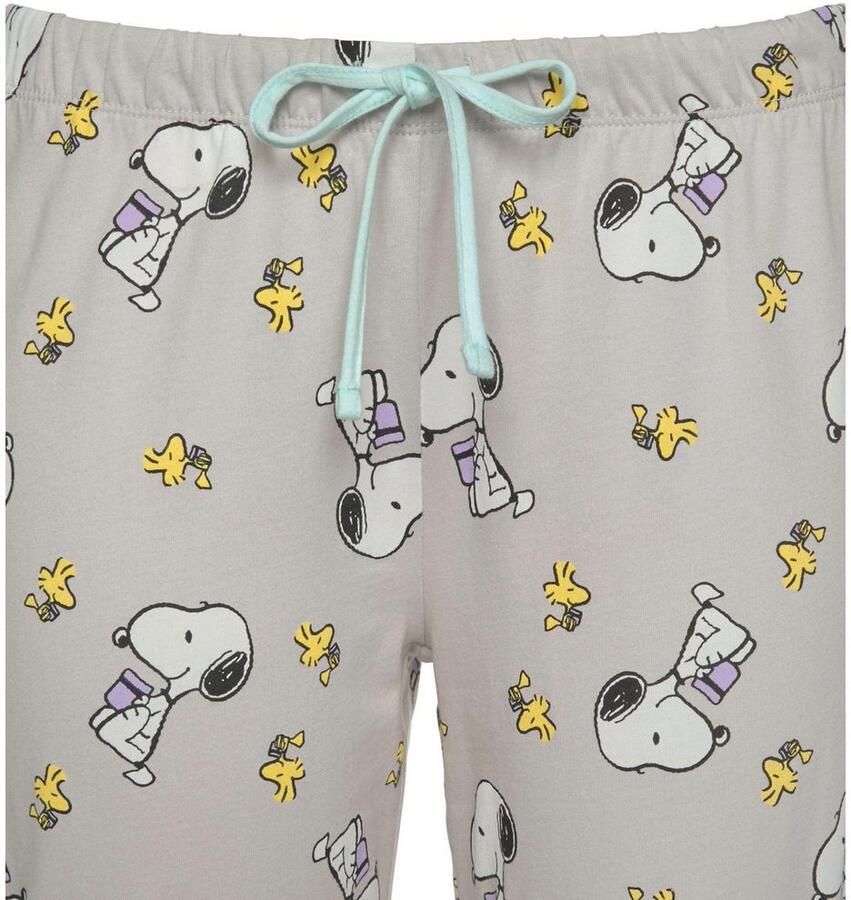 Peanuts Pyjama met snoopy- en woodstock-print (2-delig 1 stuk)
