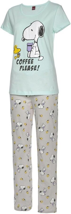 Peanuts Pyjama met snoopy- en woodstock-print (2-delig 1 stuk) - Foto 5