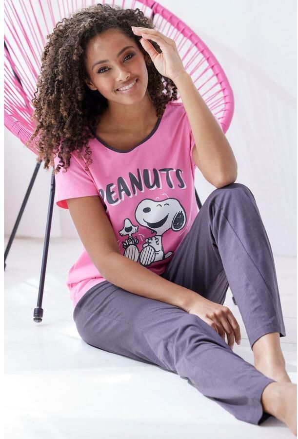 Peanuts Pyjama met snoopy-print (2-delig) - Foto 3