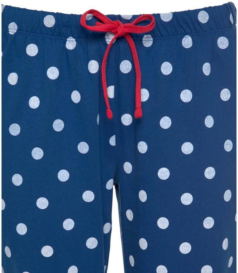 Peanuts Pyjama met snoopy-print en gestippelde broek (2-delig 1 stuk)