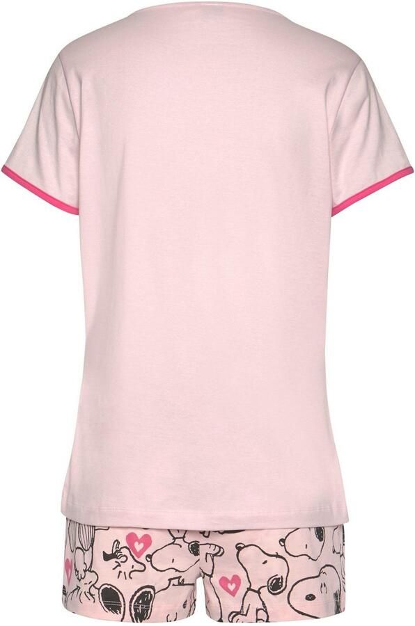 Peanuts Shortama met snoopy-hartprint (2-delig 1 stuk) - Foto 5