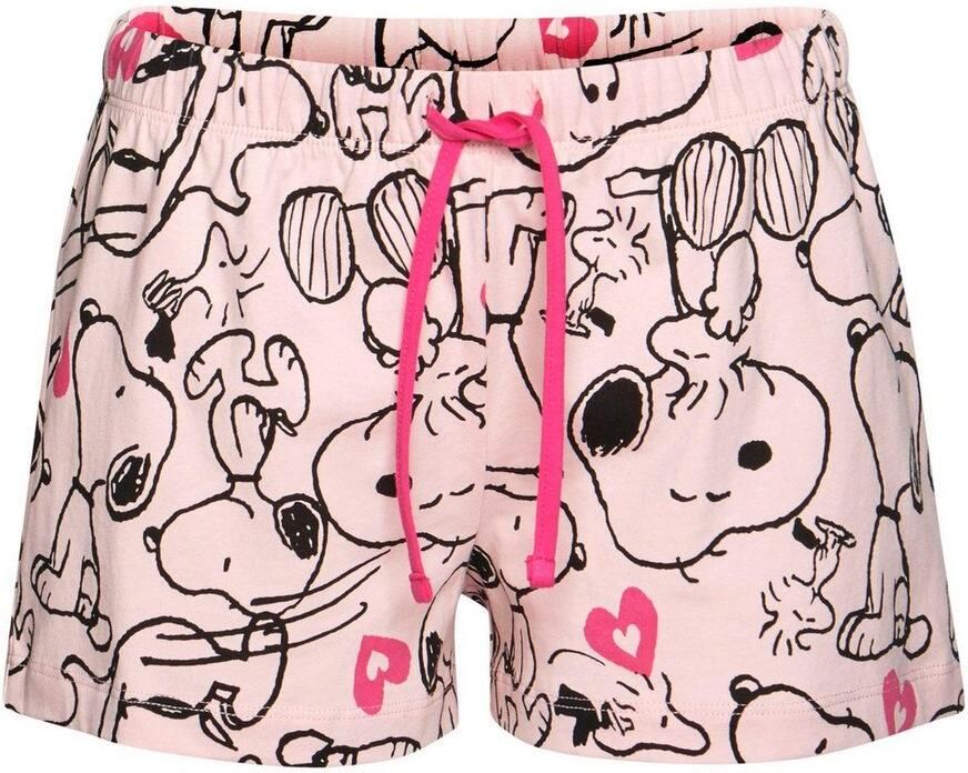 Peanuts Shortama met snoopy-hartprint (2-delig 1 stuk) - Foto 2