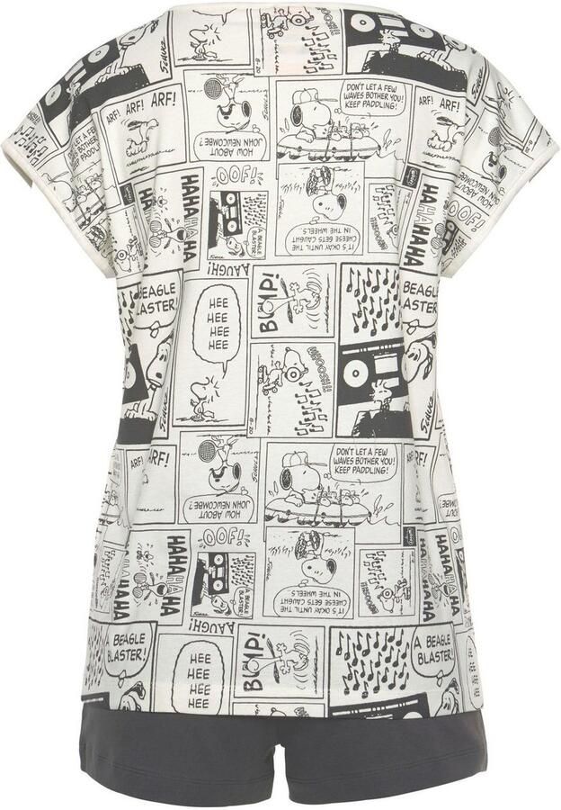 Peanuts Shortama met woodstock-comic-print (2-delig 1 stuk) - Foto 6