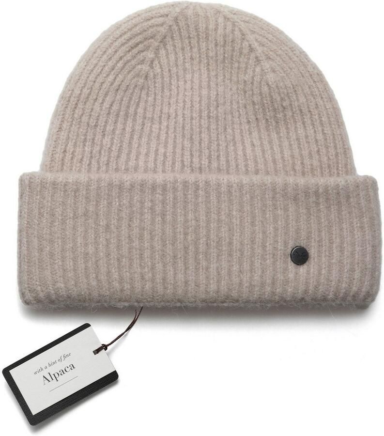 PEARLWOOD Gebreide muts Alva in fijne ribben gebreid - Foto 2