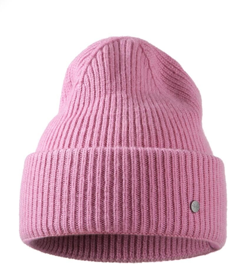 PEARLWOOD Gebreide muts Iva Fijne rib brede omslag temperatuurregulerend wolgehalte - Foto 4