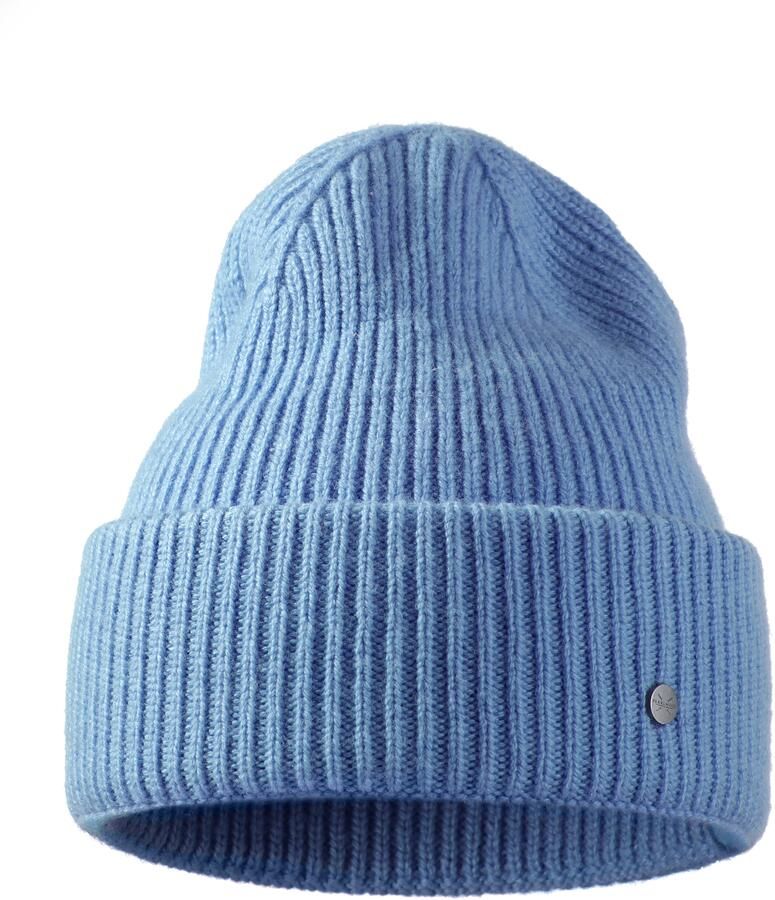 PEARLWOOD Gebreide muts Iva Fijne rib brede omslag temperatuurregulerend wolgehalte - Foto 4