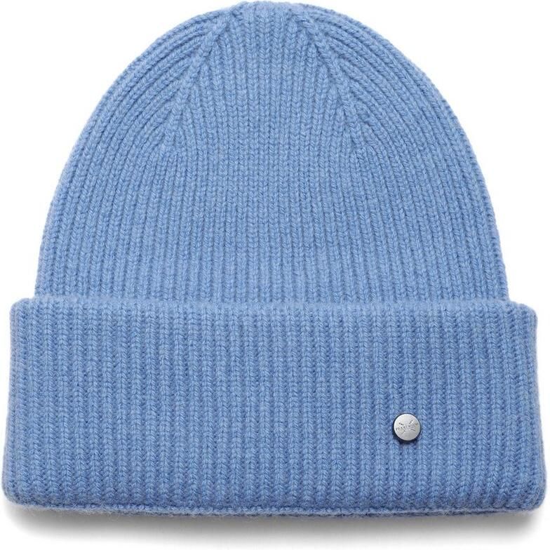 PEARLWOOD Gebreide muts Iva Fijne rib brede omslag temperatuurregulerend wolgehalte - Foto 2
