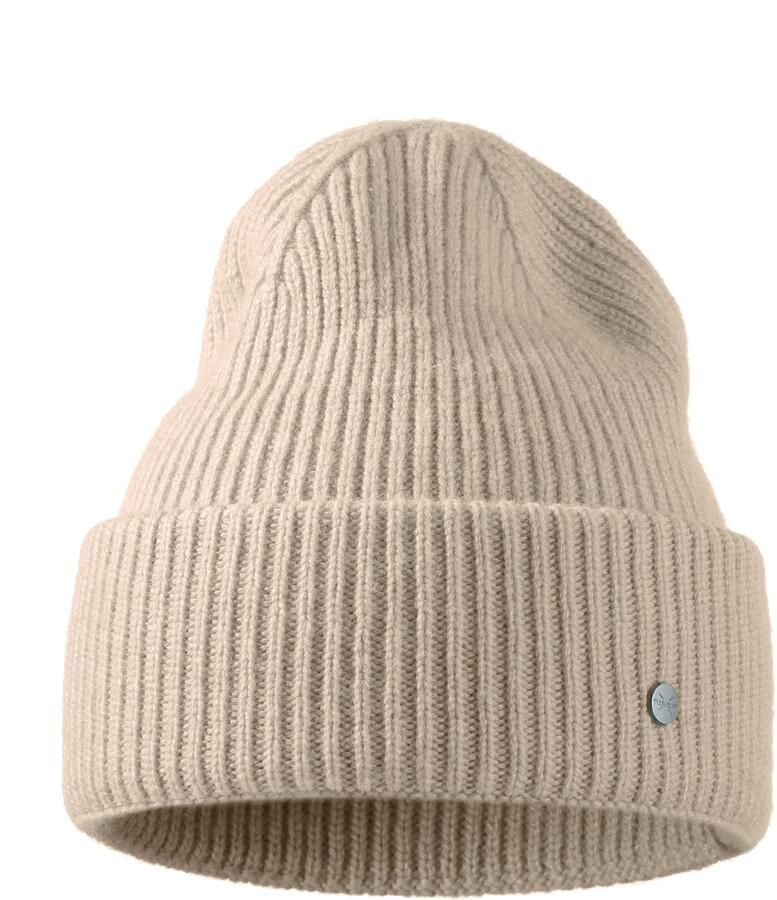 PEARLWOOD Gebreide muts Iva Fijne rib brede omslag temperatuurregulerend wolgehalte - Foto 4