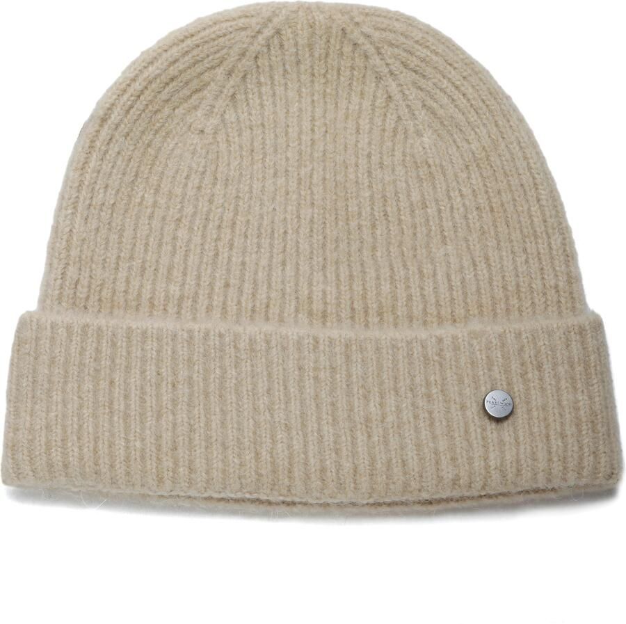 PEARLWOOD Gebreide muts Mats Fijne rib wolgehalte brede omslag verwar d - Foto 2