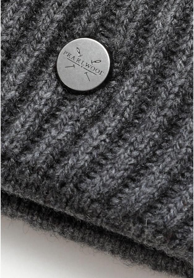 PEARLWOOD Gebreide muts Mika Ribbreisel sportieve pasvorm temperatuurregulerend wolgehalte - Foto 2