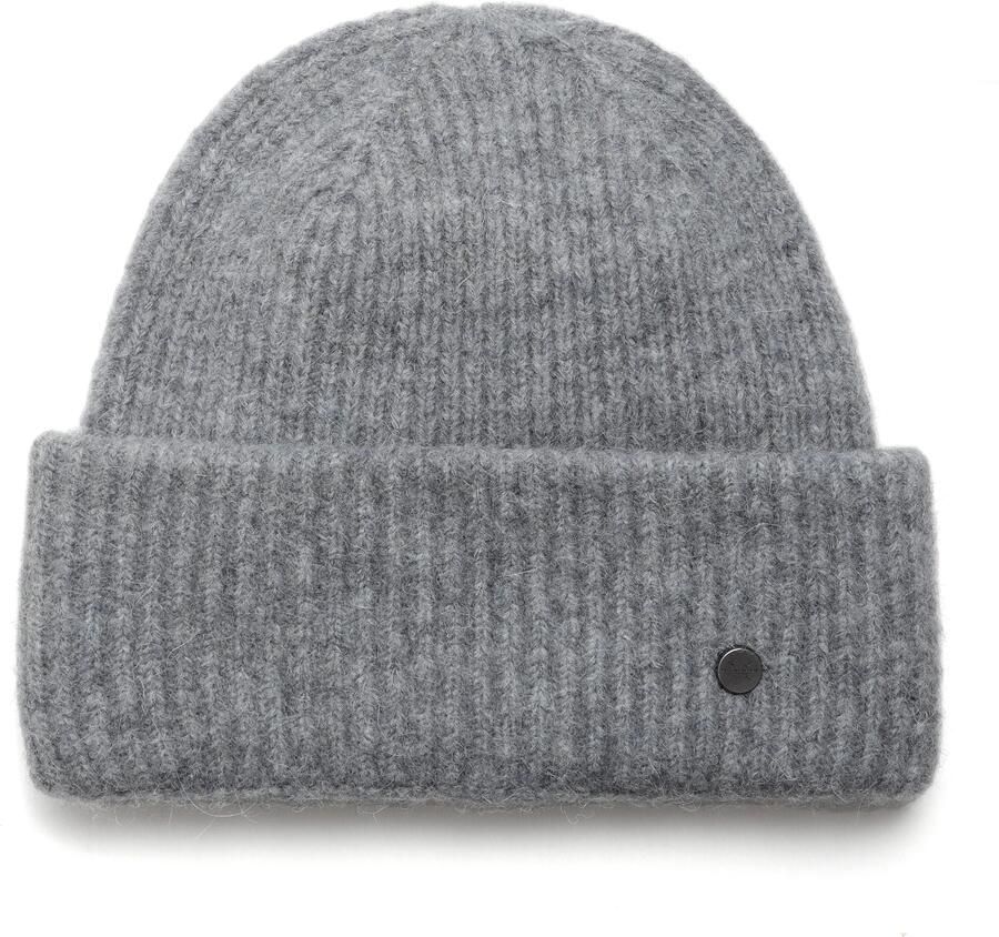 PEARLWOOD Gebreide muts Zoe Fijne rib verwar d brede omslag - Foto 3